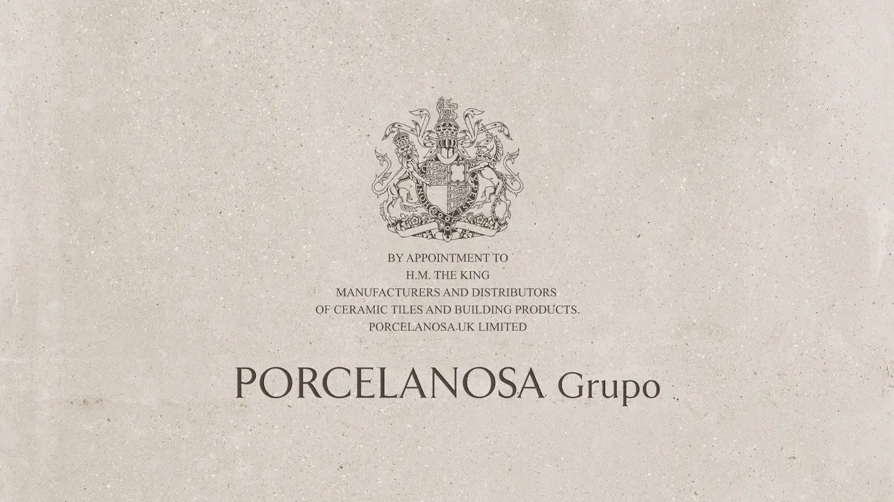 Porcelanosa宝瓷兰被正式列入英国国王查尔斯三世通过皇家认证持有人协会（Royal Warrant Holders Association）遴选的